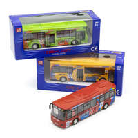  Lendkerekes játék városi busz, 17 cm