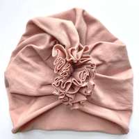 Vintage Vintage rózsaszín tavaszi vékony turbán sapka