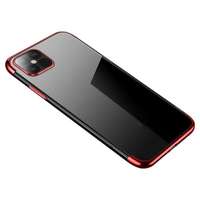 Hurtel Clear Color tok Gel TPU Galaxy tok Samsung Galaxy A22 4G piros