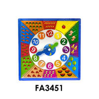 Medito Fa puzzle, óra, szám oktató, 29x29 cm, pvc csom