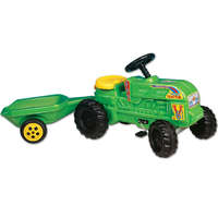 D-Toys D-Toys Traktor utánfutóval, pedálos, zöld, 139cm 100