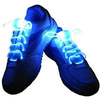  Világító cipőfűző, LED cipőfűző 1 pár Kék