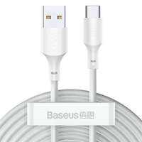 Baseus Baseus 2x szett USB Type-c kábel gyors töltés Power Delivery Quick Charge 40 W 5 A 1,5 m fehér (T...