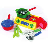 D-Toys D-Toys Minikonyha tűzhellyel, kiegészítőkkel, 11 részes 5008