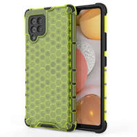 Hurtel Honeycomb tok Armor tok TPU Bumper a Samsung Galaxy A42 5G Green