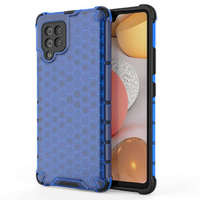 Hurtel Honeycomb tok Armor tok TPU Bumper a Samsung Galaxy A42 5G kék