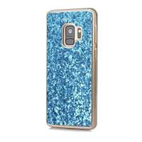 Samsung Szilikon telefonvédő (csillogó, flitteres) KÉK Samsung Galaxy S9 (SM-G960)