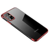 Hurtel Clear Color tok Gel TPU gömbölyű tok Samsung Galaxy A72 4G piros