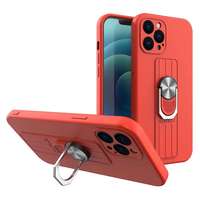 Hurtel Ring tok szilikon tok iPhone 12 Pro Red