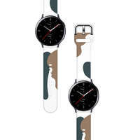 Hurtel Strap Moro okosóra csereszíj pánt Samsung Galaxy Watch 42mm csereszíj camo fekete (1) tok