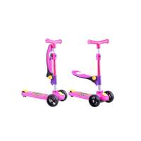 Ramiz Rózsaszín háromkerekű roller felhajtható üléssel