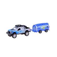 Ramiz 1:32 méretarányú pick-up tartályos utánfutóval hang- és fényeffektusokkal kék színben