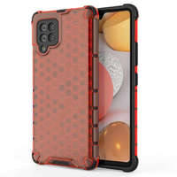 Hurtel Honeycomb tok Armor tok TPU Bumper a Samsung Galaxy A42 5G Redhez