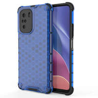 Hurtel Honeycomb tok Páncél telefontok TPU Bumper Xiaomi redmi K40 Pro + / K40 Pro / K40 / Poco F3 kék