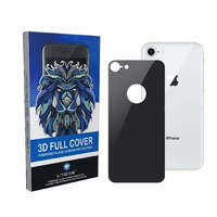 Cover Apple iPhone 8 Lito 3D HD Full Back Cover Hátlapi Üvegfólia - Fekete