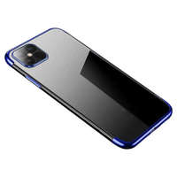 Hurtel Clear Color tok Gel TPU gömbölyű tok Samsung Galaxy S21 Ultra 5G kék