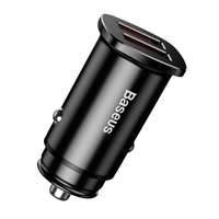 Baseus BASEUS autós töltő 2 USB aljzat (4.5V / 5000mA, 30W, QC 3.0, PD gyorstöltés támogatás) FEKETE Xia...