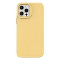 Hurtel Eco-tok iPhone 12 szilikon telefontok telefon tok sárga