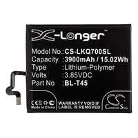 LG CAMERON SINO Li-Polymer akku (3,85V / 3900mAh, LG BL-T45 kompatibilis) FEKETE LG K50S (LMX520EM),...
