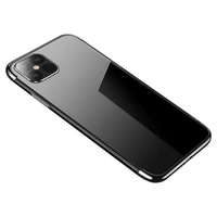 Hurtel Clear Color tok Gel TPU Gallaxy tok Samsung Galaxy S21 Ultra 5G fekete