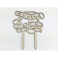Nincs Natúr fa - "Happy Birthday" torta beszúró 11,5x14,5cm