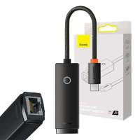 Baseus Baseus Lite Series USB-C – RJ45 hálózati adapter, 100Mbps (fekete)