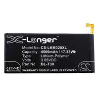 LG CAMERON SINO Li-Polymer akku (3,85V / 4500mAh, LG BL-T30 kompatibilis) FEKETE LG X Power 2 (M320)
