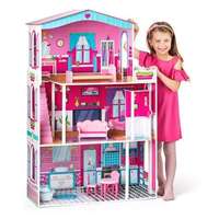 Woodyland Fa Barbie háromszintes Babaház lifttel - Mirabell #rózsaszín
