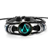 Creed Üveges Assassin&#039;s Creed bőr karkötő