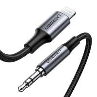Ugreen Ugreen MPI Lightning - 3,5 mm-es mini jack audio kábel AUX fejhallgató adapter szürke (70509)