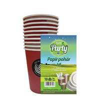 TUTI Papír pohár, 3 dl, 10 db, TUTI "Party" - 10 db/csom