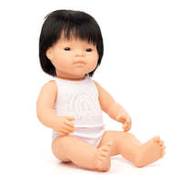 Miniland Baba, ázsiai fiú, fehérneműben, 38 cm, Miniland ML31155