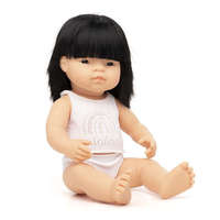 Miniland Baba, ázsiai lány, fehérneműben, 38 cm, Miniland ML31156
