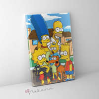 Makana A Simpson család - Számfestő készlet, kerettel (40x50 cm)