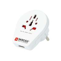 Evolveo SKROSS hálózati csatlakozó adapter USB aljzat (240V / 16000mA, US, UK, IT, AUS - EU2 pin, földelt...