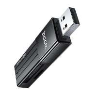 Hoco HOCO HB20 MEMÓRIAKÁRTYA olvasó (USB 2.0 / Nano / MicroSD) kártyához FEKETE Xiaomi Redmi Note 9 (1...