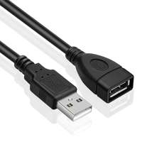  USB 2.0 hosszabbító kábel, 3 méter, fekete