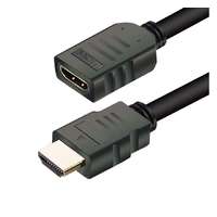  HDMI 2.0 hosszabbító kábel, 1.5 méter, fekete