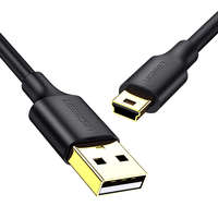 Ugreen Ugreen 5 tűs aranyozott USB kábel - mini USB 0.25m fekete (US132)