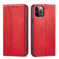 Hurtel Magnet Fancy Case tok iPhone 12 Pro Max tok pénztárca kártyatartó piros
