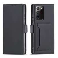 Hurtel Magnet Card Case tok Samsung Galaxy S22 Ultra Pouch pénztárca kártyatartó fekete
