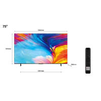 TCL TCL P63 Series P635 190,5 cm (75") 4K Ultra HD Smart TV Wi-Fi Fekete