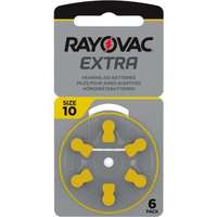  Rayovac Extra 10 hallókészülék elem 6db
