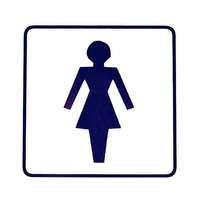 JKH Tábla műanyag 13x13cm női WC szimbólum 3970142