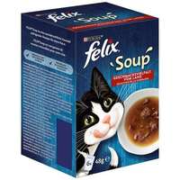 Felix Felix Soup házias, húsos válogatás leveses szószban macskáknak (10 csomag | 10 x 6 x 48 g | 60 ad...