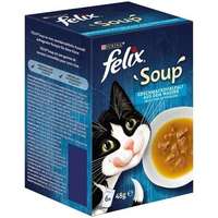 Felix Felix Soup halas válogatás leveses szószban macskáknak (10 x 6 x 48 g) 2.88 kg