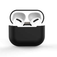 Hurtel Apple Airpods 3 puha szilikon fülhallgató tok fekete (C tok)