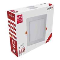 Avide Avide LED Beépíthető Négyzetes Mennyezeti Lámpa ALU 6W WW 3000K