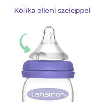 Lansinoh Lansinoh 2 fázisú kézi mellszívó + 160 ml cumisüveg szettben
