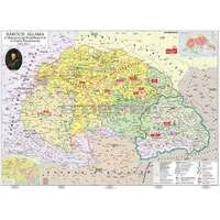 Stiefel Rákóczi állama és a szabadságharc fémléces térkép